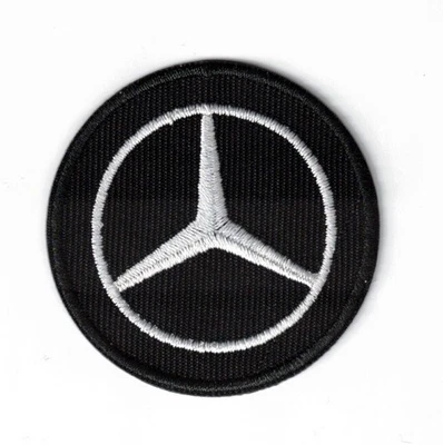 Mercedes Benz Emblem Motorsports Auto Car 2.5x2.5in Embroidered Iron-on Patch - Image 1 of 3
