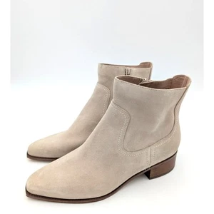 Cole Haan Naia Pointed Toe Block Heel Booties Women's Light Beige size US9B - Picture 1 of 13