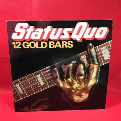 STATUS QUO 12 Gold Bars 1980 UK vinyl LP record Best Of original Caroline - Image 1 of 4