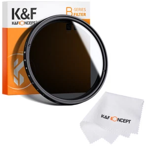 K&F Concept 77mm ND Lens Filter ND2 to ND400 Variable Neutral Density Adjustable - Picture 1 of 12
