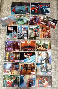 SUPERMAN IV 4 * 22 German Lobby Cards cpl LC-Set REEVE Kidder HACKMAN ´88 SCI-FI - Picture 1 of 2