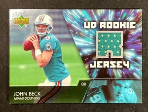 JOHN BECK 2007 Upper Deck UD Rookie RC Worn Jersey #UDRJ-JB | Dolphins BYU - Bild 1 von 3