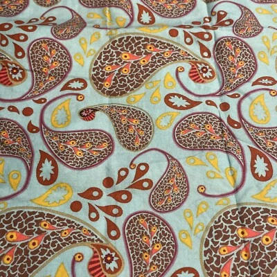Tecido de algodão paisley quintal novo  - Imagem 1 de 4