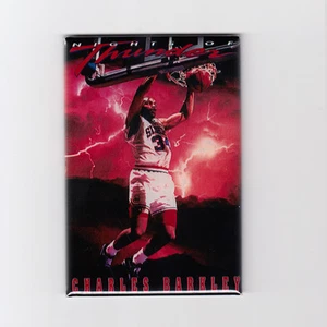 Charles Barkley / Night of Thunder 2" x 3" POSTER KÜHLSCHRANKMAGNET Costacos  - Bild 1 von 5