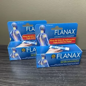 2 pack Flanax Anti-Inflammatory Muscle Pain Liniment 1 oz each lot Exp 08/2025 - Picture 1 of 9
