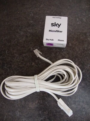 Sky Master Microfilter Adaptor RJ11 Hub Phone Telephone Broadband ADSL Locking - Image 1 of 4