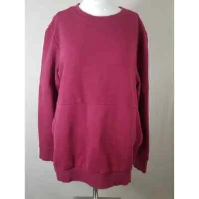 Adidas Large Sweater pullover ribbed stretch zipper longsleeved crew neck - Image 1 of 4