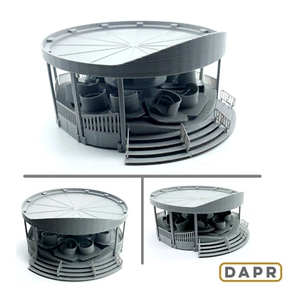 DAPR - N Gauge Model Railway Scenery Kit - Motorised Waltzer Fairground Ride