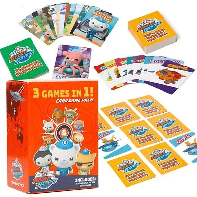 Octonauts Kids Classic Card Game 3 pack Memory Go Fish Old Maid Bundle - Image 1 of 4