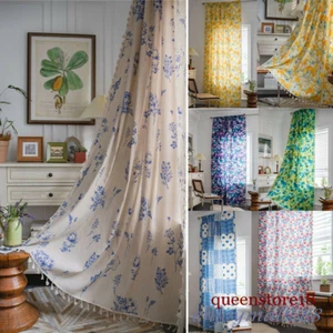 Curtain Tassels Drape Windows Curtain Living Room Bedroom Decor - Picture 1 of 72