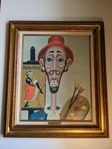 Toulouse Lautrec Lithograph painted by Red Skelton - Picture 1 of 7