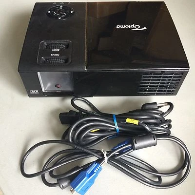 OPTOMA TX761 DLP PORTABLE HD PROJECTOR 3200 LUMENS, 1455 HRS ON FACTORY LAMP!!! - Image 1 of 3