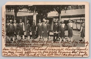 1905 Dutch East Indies -Batavia (Jakarta) - Native Servants - Indonesia Postcard - Picture 1 of 2