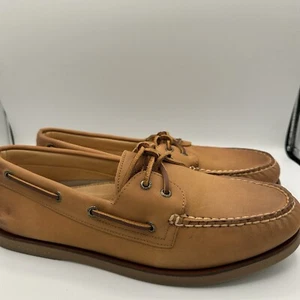 Zapatos de Barco SPERRY Para Hombre Talla 12 AMPLIA COPA DORADA LUJO Auténticos Originales 17471 - Imagen 1 de 11