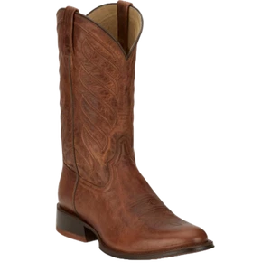 Tony Lama Men's Lenado Tan Goat Brown Leather Boots DR3038 - Picture 1 of 14