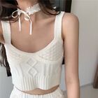 Sexy Knitted Sling Summer Crop Top Fashion Tank Top  Women