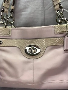 RARO Coach Cuero Lila Bolso de Mano Cartera Penélope F16531 - Imagen 1 de 7