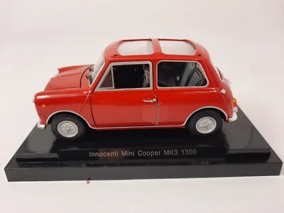 Fabbri Quattroruote Innocenti Mini Cooper MK3 1300 red 1972 1/24 DAMAGED - Immagine 1 di 3