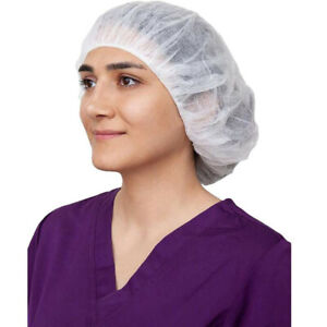 1000pcs Disposable Hair Nets Bouffant Caps 24 inch Food Service