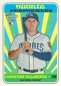 2018 Topps Heritage Rookie Performers Insert Christian Villanueva Brewers RC - Picture 1 of 1