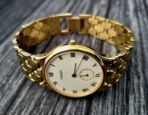 Raro Reloj de Vestir Tissot K253 Oro Suizo Retro Hombre En Caja - Imagen 1 de 10