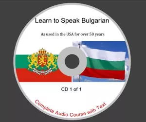Learn Bulgarian - Complete Audio and Text Course on 1 CD Rom Disk - Picture 1 of 7