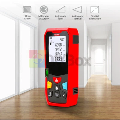 UNI-T Digital Laser Distance Meter Rangefinder Measure Range Finder Angle Tools - Image 1 of 4