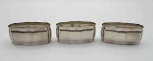 3 ANILLOS SERVILLETEROS WMF PLATEADOS ~ OVALADOS - Imagen 1 de 3