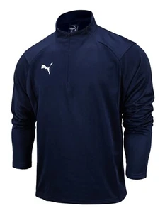 PUMA Hombres LIGA Entrenamiento 1/4 Cremallera Camisas Azul Marino Camiseta C... - Imagen 1 de 4