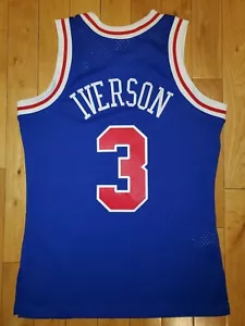 Mitchell & Ness Allen Iverson 96-97 Philadelphia 76ers Men NBA Swingman JERSEY M - Picture 1 of 19