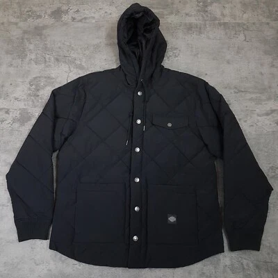 Harley Davidson 摩托车 Forever Harley 绗缝连帽夹克男式 L 码 — 第 1/4 张图片