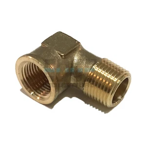 MESSING STREET Winkelverschraubung 90 Grad 1/2" NPT GESCHMIEDET Rohrgewinde Schlauch - Bild 1 von 5