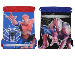 Marvels Spiderman 10" X 14" 2PCS Drawstring Backpack Heavy Duty Nylon Tote Bag - Picture 1 of 3