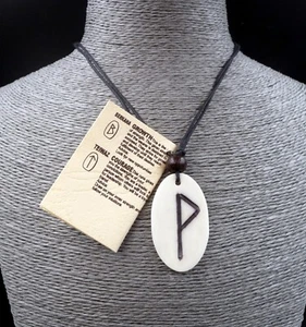 Collier Rune Wunjo en os de buffle - Optimisme - Imagen 1 de 2