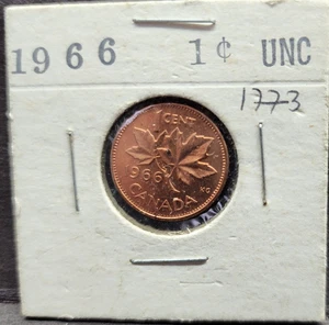 Kanada 1966 1 Cent bankfrisch im Flip Mount US-Verkäufer - Bild 1 von 2