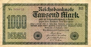 Germany 1000 Mark 1922 - Picture 1 of 2
