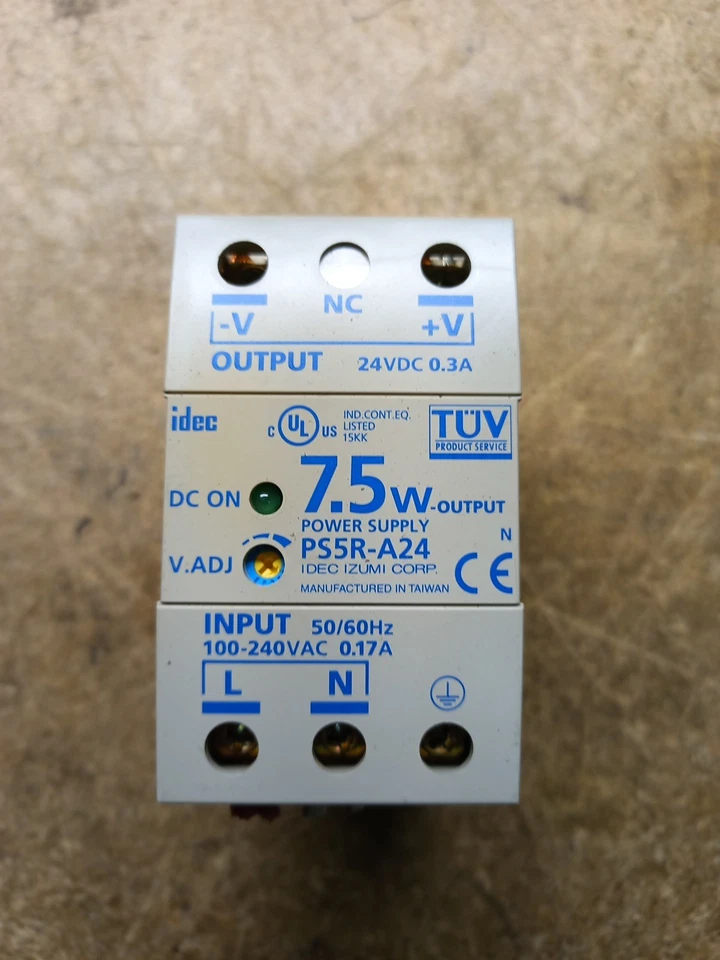 IDEC PS5R-A24 Power Supply 7.5W-Output 24VDC - Image 1 of 1