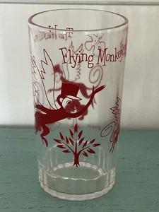 Vintage Wizard of Oz Drinking Collector Glass Red Flying Monkees Monkey NICE! - Picture 1 of 3
