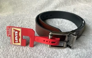 Levi's Herren Wendegürtel Leder - Freizeit Jeansgürtel schwarz-braun - Bild 1 von 6