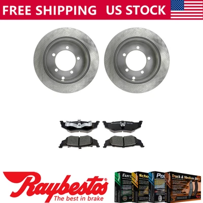 Rotores de freno traseros + pastillas de freno de cerámica y herrajes para Chrysler Sebring 2001 Foto 1 de 4