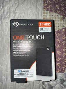 Seagate One Touch 2TB HDD Hard Dribe Portable Storage Backup with Password  - Picture 1 of 2