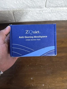 ZQUIET Anti~Snoring Mouthpiece 2~Size Starter Pack NEW/SEALED FREE PRIORITY SHIP - Picture 1 of 3