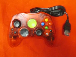Replacement Controller For Xbox Original Red Transparent Brand New 8956 - Picture 1 of 3