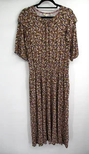 Boden Womens Dress Size 20 22R Jersey Stretch Paisley Plus Size Floral Casual - Picture 1 of 15