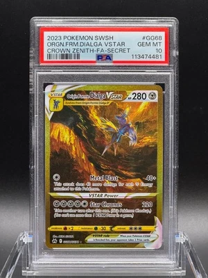 PSA 10 GEM MT 💎 - Origin Forme Dialga VSTAR (Secret) GG68/GG70 - Crown Zenith - Image 1 of 2