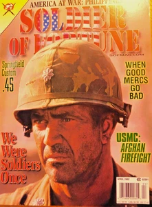 Soldier Of Fortune MEL GIBSON April 2002: WE WERE SOLDIERS ONCE. EXCELLENT. NAM - Picture 1 of 9