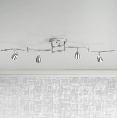 Brazo oscilante ajustable Pro Track Axel 4 luces LED accesorio de luz de pista Foto 1 de 4