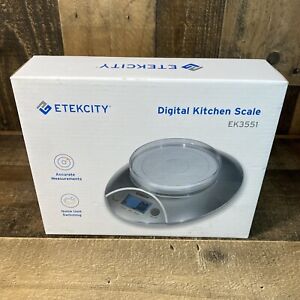 Etekcity Food Kitchen Bowl Scale, Digital Ounces and Grams for Cooking, 11lb New
