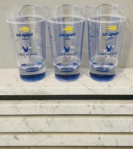 3 US OPEN 2022 TENNIS GREY GOOSE VODKA HONEY DEUCE PLASTIC TUMBLER CUPS LIMITED - Picture 1 of 4