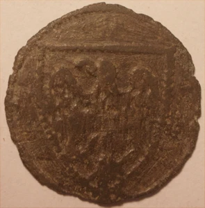 Jeton de Compte à l'aigle de face, 14° siècle, Rare !! - Picture 1 of 2